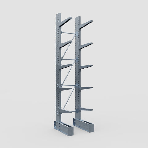 Cantilever Rack - Single Sided - Ultra Heavy Duty - Hot Dip Galvanized - Full Bay - Height 4877mm