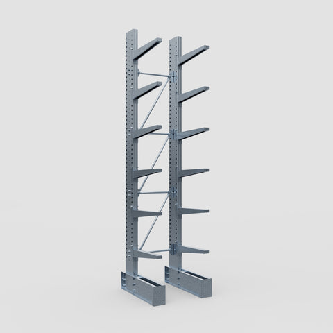 Cantilever Rack - Single Sided - Heavy Duty - Hot Dip Galvanized - Full Bay - Height 4572mm