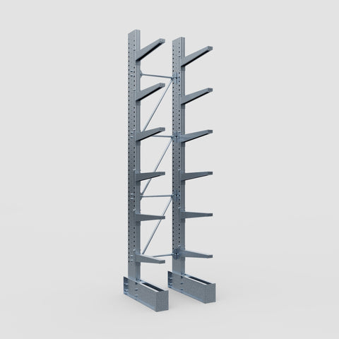 Cantilever Rack - Single Sided - Super Heavy Duty - Hot Dip Galvanized - Full Bay - Height 4877mm