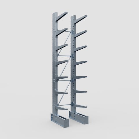 Cantilever Rack - Single Sided - Heavy Duty - Hot Dip Galvanized - Full Bay - Height 4572mm