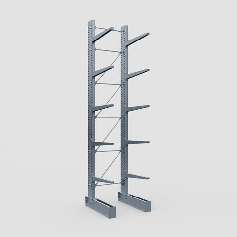 Cantilever Rack - Single Sided - Heavy Duty - Hot Dip Galvanized - Full Bay - Height 5791mm