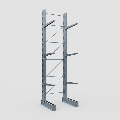 Cantilever Rack - Single Sided - Heavy Duty - Hot Dip Galvanized - Full Bay - Height 5791mm