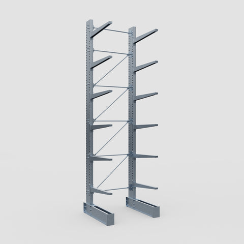 Cantilever Rack - Single Sided - Heavy Duty - Hot Dip Galvanized - Full Bay - Height 5791mm