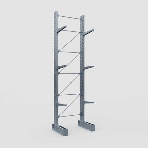 Cantilever Rack - Single Sided - Heavy Duty - Hot Dip Galvanized - Full Bay - Height 5791mm