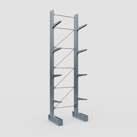 Cantilever Rack - Single Sided - Heavy Duty - Hot Dip Galvanized - Full Bay - Height 5791mm