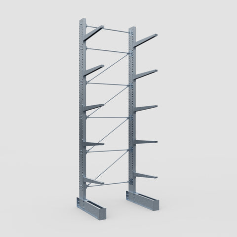 Cantilever Rack - Single Sided - Heavy Duty - Hot Dip Galvanized - Full Bay - Height 5791mm