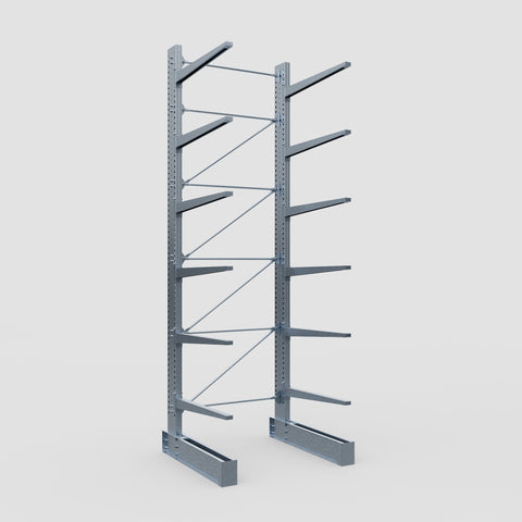 Cantilever Rack - Single Sided - Heavy Duty - Hot Dip Galvanized - Full Bay - Height 5791mm