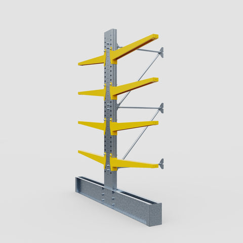Cantilever Rack - Double Sided - Ultra Heavy Duty - Powder Coated - Add-On Bay - Height 4267mm