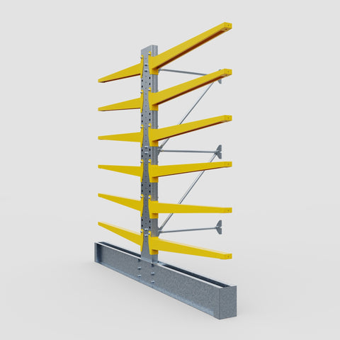 Cantilever Rack - Double Sided - Super Heavy Duty - Powder Coated - Add-On Bay - Height 4267mm