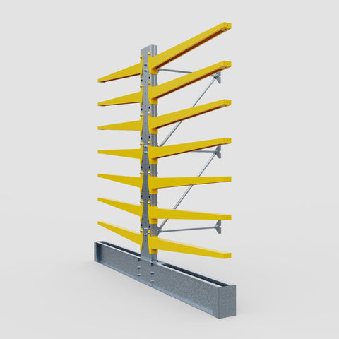 Cantilever Rack - Double Sided - Ultra Heavy Duty - Powder Coated - Add-On Bay - Height 4267mm