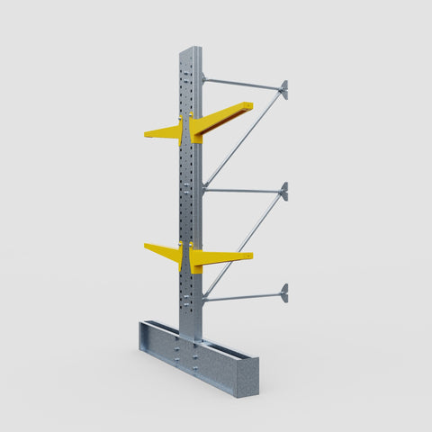 Cantilever Rack - Double Sided - Ultra Heavy Duty - Powder Coated - Add-On Bay - Height 4267mm