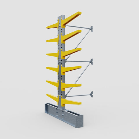 Cantilever Rack - Double Sided - Ultra Heavy Duty - Powder Coated - Add-On Bay - Height 4267mm