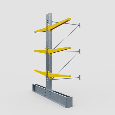 Cantilever Rack - Double Sided - Heavy Duty - Powder Coated - Add-On Bay - Height 3048mm