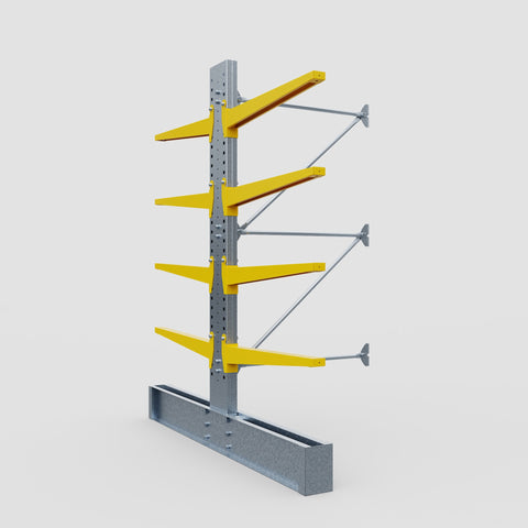 Cantilever Rack - Double Sided - Heavy Duty - Powder Coated - Add-On Bay - Height 3048mm