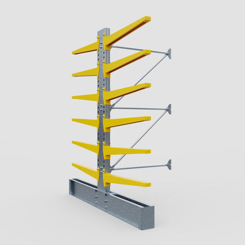 Cantilever Rack - Double Sided - Ultra Heavy Duty - Powder Coated - Add-On Bay - Height 4267mm