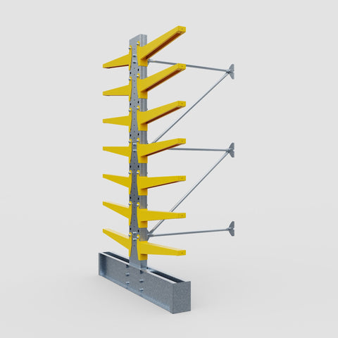 Cantilever Rack - Double Sided - Ultra Heavy Duty - Powder Coated - Add-On Bay - Height 4267mm