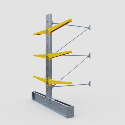Cantilever Rack - Double Sided - Ultra Heavy Duty - Powder Coated - Add-On Bay - Height 4267mm