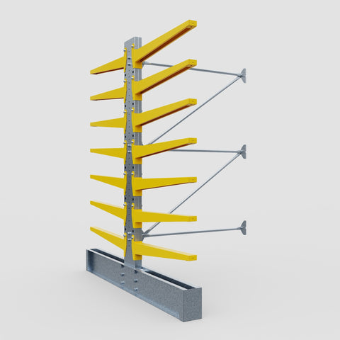 Cantilever Rack - Double Sided - Ultra Heavy Duty - Powder Coated - Add-On Bay - Height 4267mm