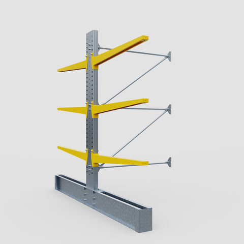 Cantilever Rack - Double Sided - Heavy Duty - Powder Coated - Add-On Bay - Height 3048mm