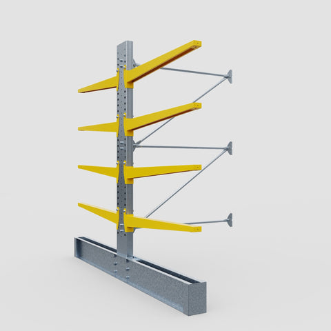 Cantilever Rack - Double Sided - Super Heavy Duty - Powder Coated - Add-On Bay - Height 4267mm