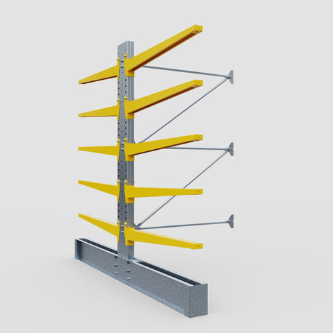 Cantilever Rack - Double Sided - Heavy Duty - Powder Coated - Add-On Bay - Height 3048mm