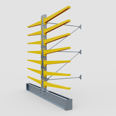 Cantilever Rack - Double Sided - Super Heavy Duty - Powder Coated - Add-On Bay - Height 4267mm