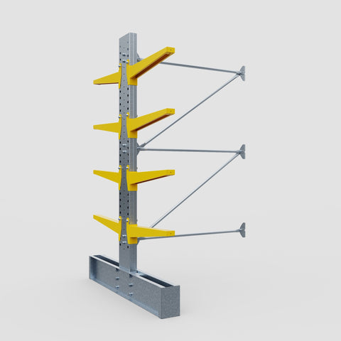 Cantilever Rack - Double Sided - Super Heavy Duty - Powder Coated - Add-On Bay - Height 4267mm