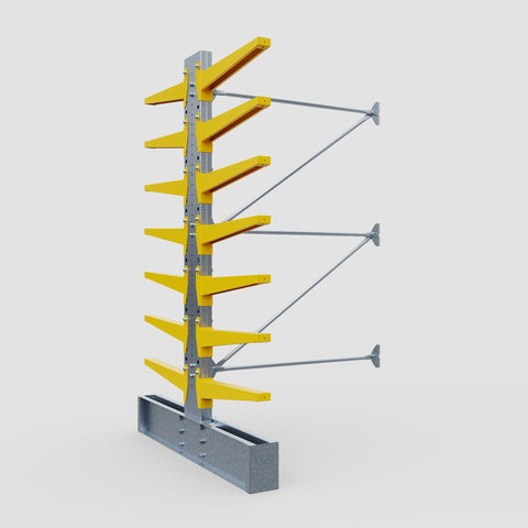 Cantilever Rack - Double Sided - Super Heavy Duty - Powder Coated - Add-On Bay - Height 4267mm