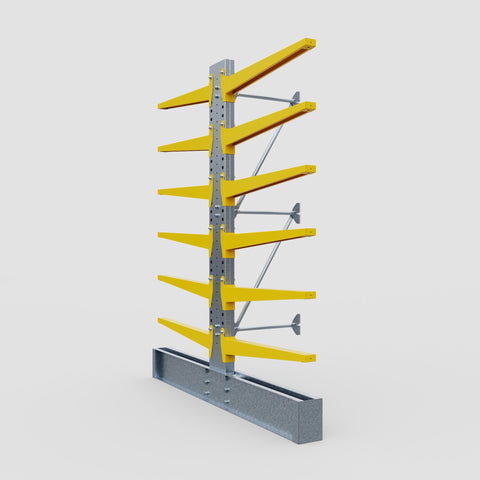 Cantilever Rack - Double Sided - Heavy Duty - Powder Coated - Add-On Bay - Height 3048mm