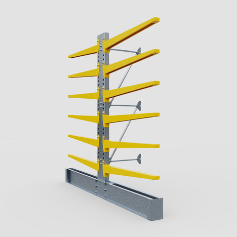 Cantilever Rack - Double Sided - Heavy Duty - Powder Coated - Add-On Bay - Height 3048mm