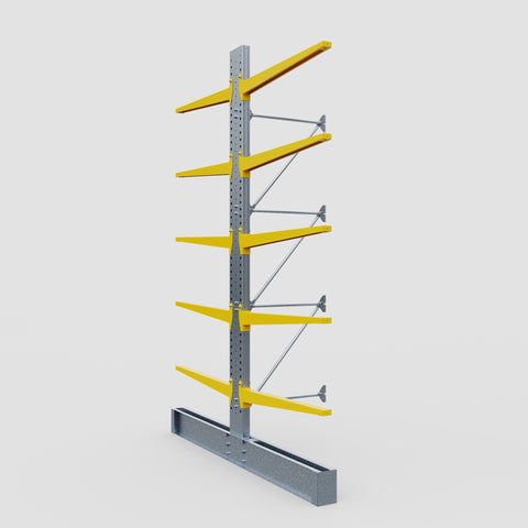 Cantilever Rack - Double Sided - Super Heavy Duty - Powder Coated - Add-On Bay - Height 4877mm