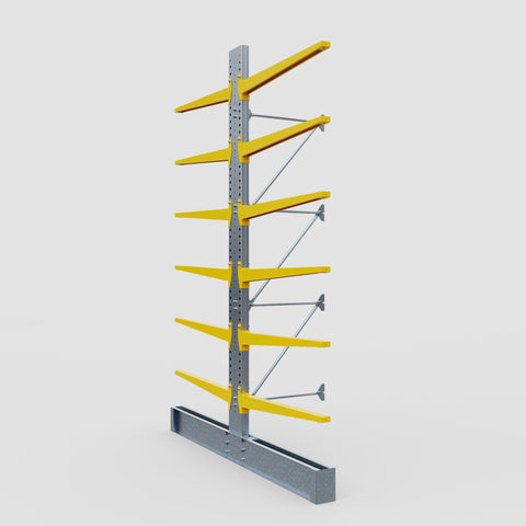 Cantilever Rack - Double Sided - Super Heavy Duty - Powder Coated - Add-On Bay - Height 4877mm