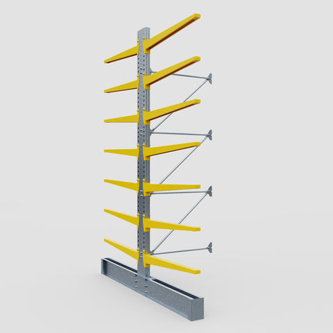 Cantilever Rack - Double Sided - Ultra Heavy Duty - Powder Coated - Add-On Bay - Height 4877mm