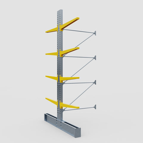 Cantilever Rack - Double Sided - Ultra Heavy Duty - Powder Coated - Add-On Bay - Height 4877mm
