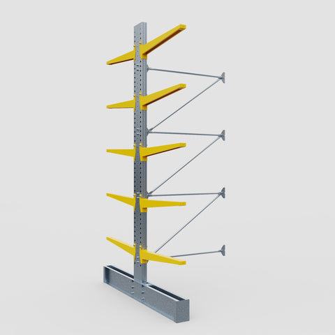 Cantilever Rack - Double Sided - Ultra Heavy Duty - Powder Coated - Add-On Bay - Height 4877mm