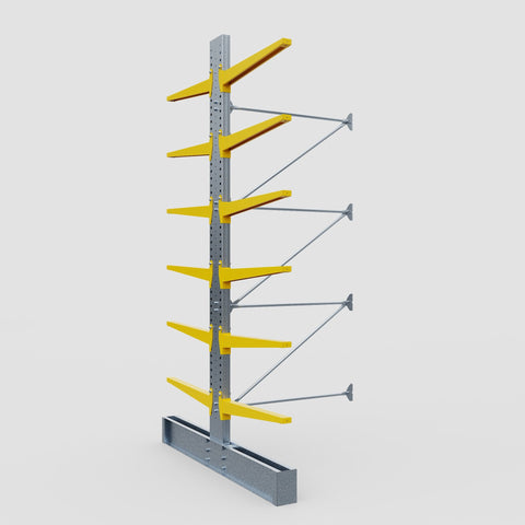 Cantilever Rack - Double Sided - Ultra Heavy Duty - Powder Coated - Add-On Bay - Height 4877mm