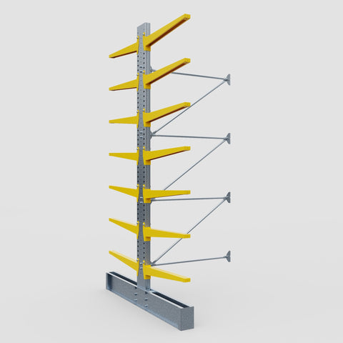 Cantilever Rack - Double Sided - Ultra Heavy Duty - Powder Coated - Add-On Bay - Height 4877mm