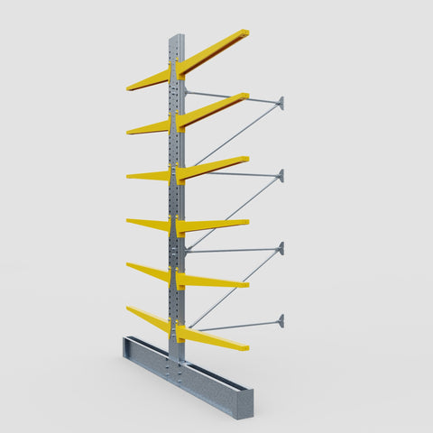 Cantilever Rack - Double Sided - Ultra Heavy Duty - Powder Coated - Add-On Bay - Height 4877mm