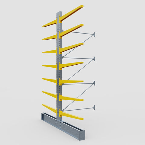 Cantilever Rack - Double Sided - Ultra Heavy Duty - Powder Coated - Add-On Bay - Height 4877mm