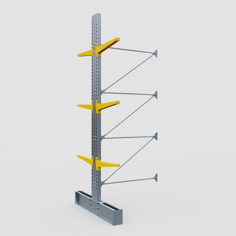 Cantilever Rack - Double Sided - Ultra Heavy Duty - Powder Coated - Add-On Bay - Height 4877mm
