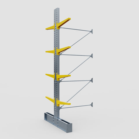 Cantilever Rack - Double Sided - Ultra Heavy Duty - Powder Coated - Add-On Bay - Height 4877mm