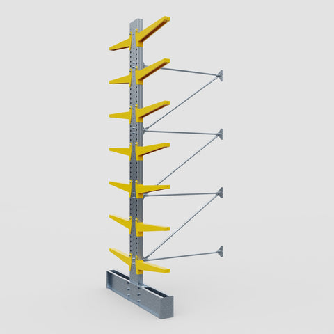 Cantilever Rack - Double Sided - Ultra Heavy Duty - Powder Coated - Add-On Bay - Height 4877mm