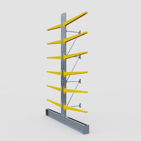 Cantilever Rack - Double Sided - Super Heavy Duty - Powder Coated - Add-On Bay - Height 4877mm