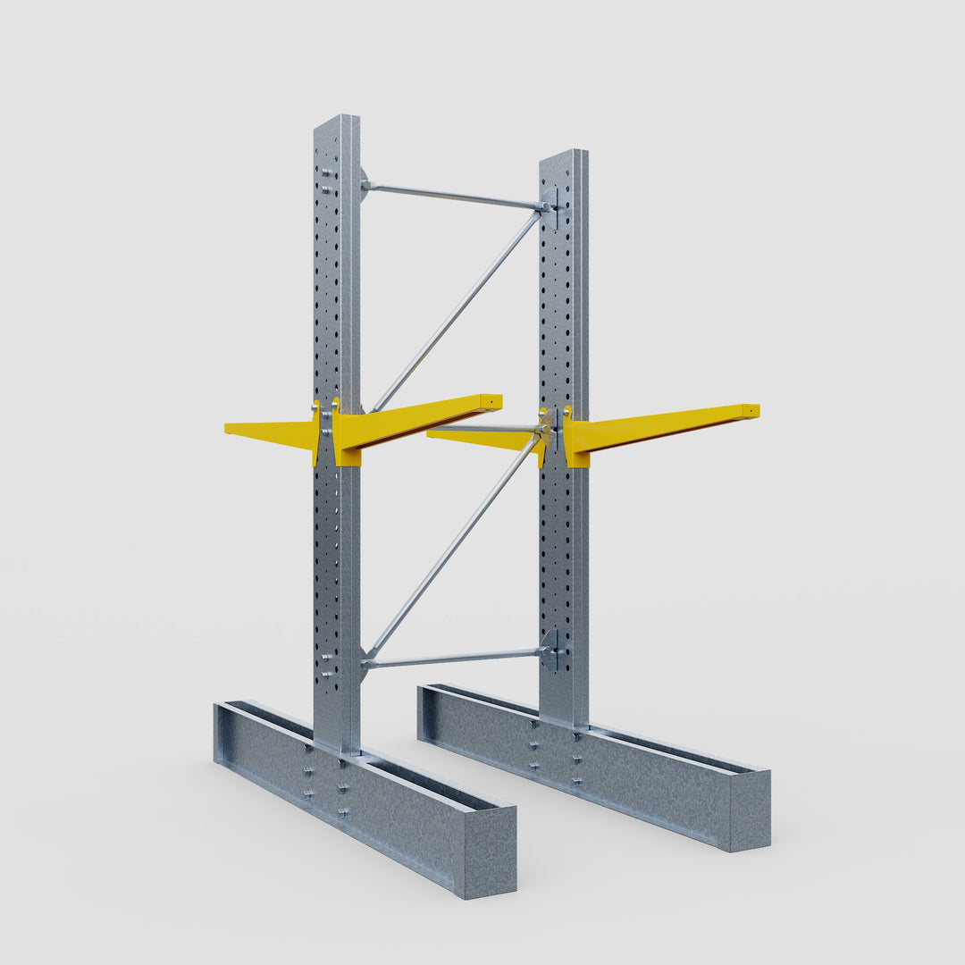 Cantilever Rack - Double Sided - Heavy Duty - Powder Coated - Full Bay ...