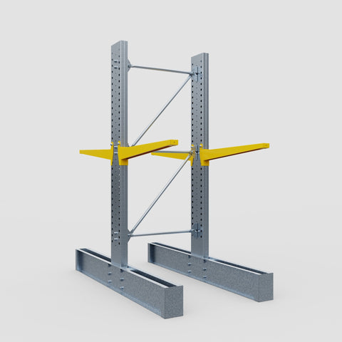 Cantilever Rack - Double Sided - Super Heavy Duty - Powder Coated - Full Bay - Height 4267mm