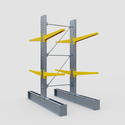 Cantilever Rack - Double Sided - Super Heavy Duty - Powder Coated - Full Bay - Height 4267mm