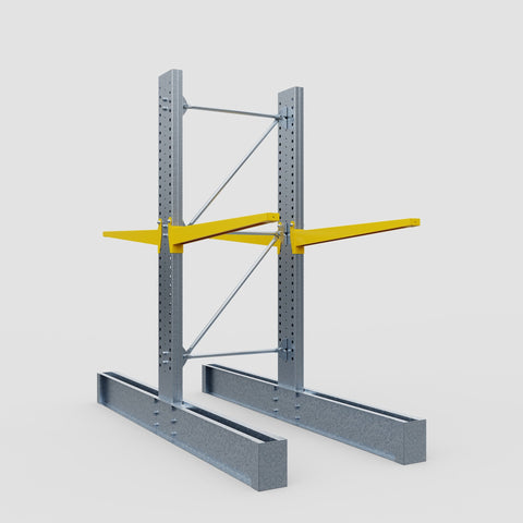 Cantilever Rack - Double Sided - Super Heavy Duty - Powder Coated - Full Bay - Height 4267mm