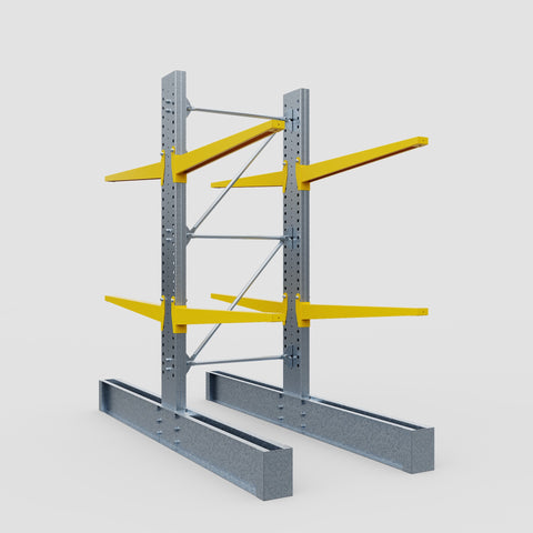 Cantilever Rack - Double Sided - Heavy Duty - Powder Coated - Full Bay - Height 3048mm