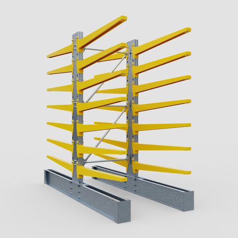 Cantilever Rack - Double Sided - Heavy Duty - Powder Coated - Full Bay - Height 3048mm