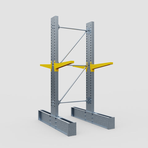 Cantilever Rack - Double Sided - Heavy Duty - Powder Coated - Full Bay - Height 3048mm